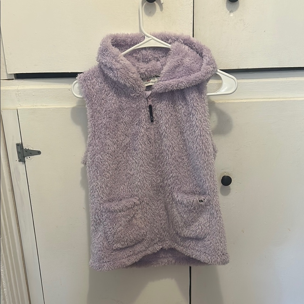 Vineyard Vines Purple Sherpa Vest